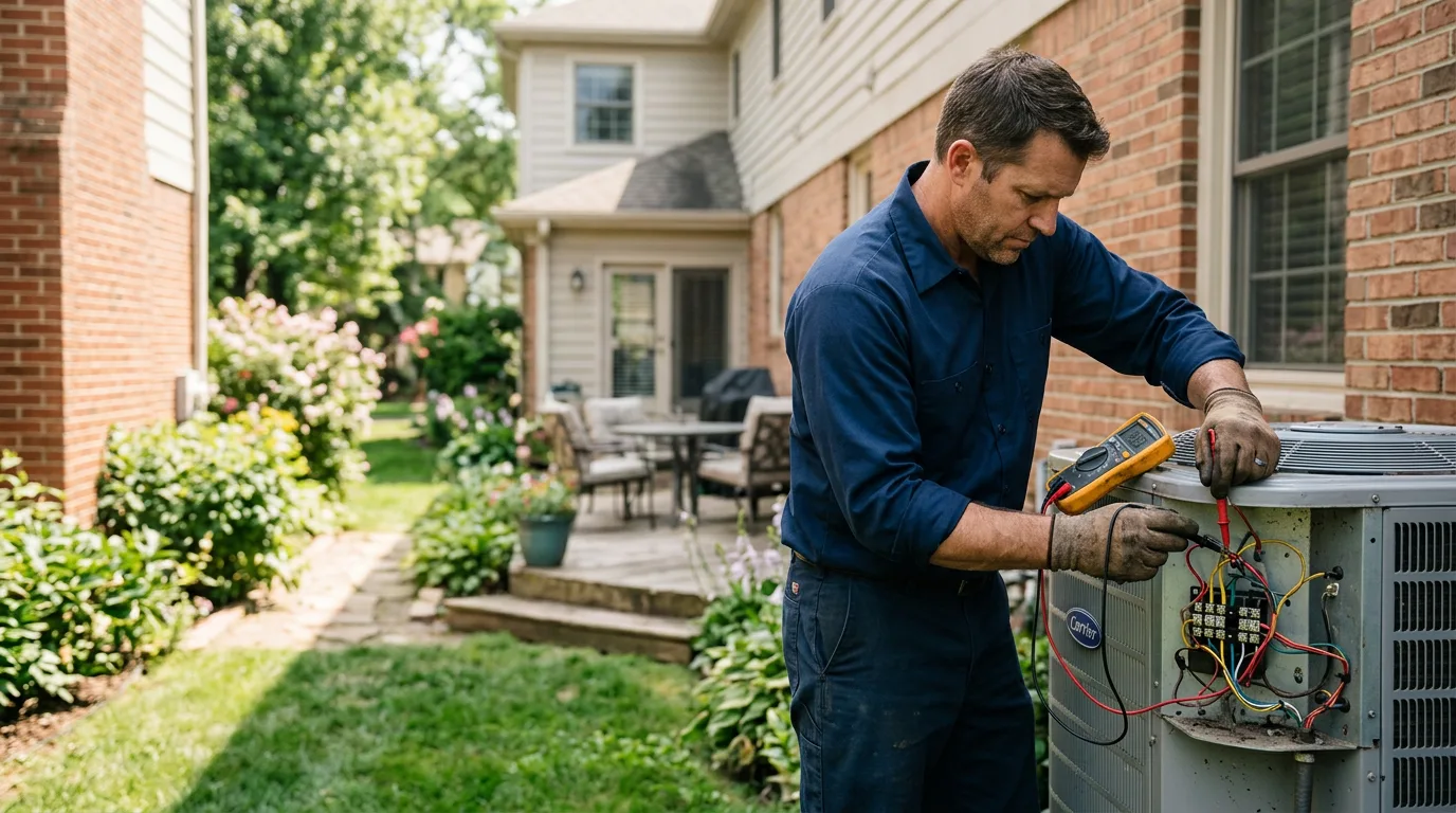 HVAC technician working near Douds, IA
